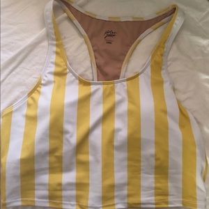 Kortni Jeane mustard stripe racerback size large
